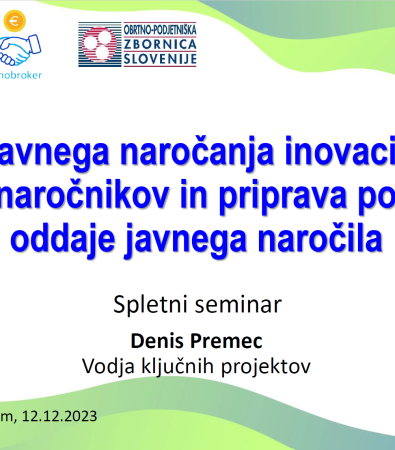 Successfully completed online seminar on public procurement in Slovenia